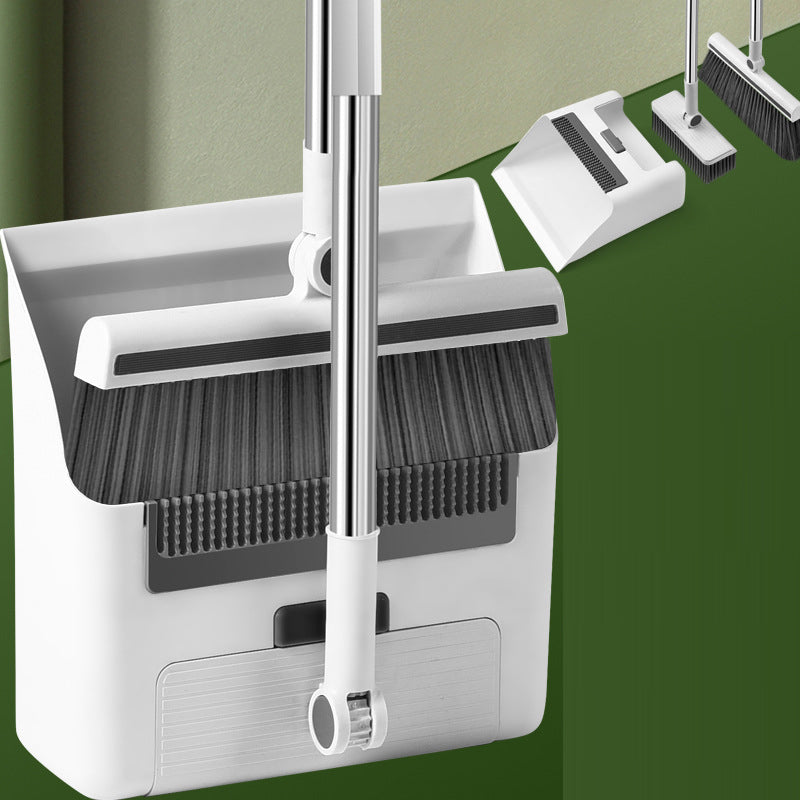 Folding broom dustpan floor brush three in one household multifunctional cleaning broom - Korvel