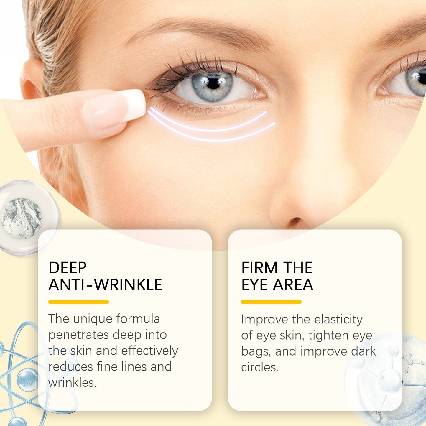 Firming Eye Cream Reduces Fine Lines, Moisturizes, Hydrates And Improves Eye Skin - Korvel