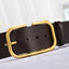 Ceinture décorative large en cuir de vache pour femmes