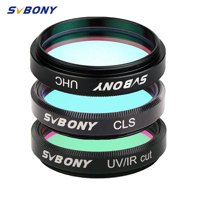 SVBONY 1.25'' UHC + UV-IR + CLS Telescope Filters Set