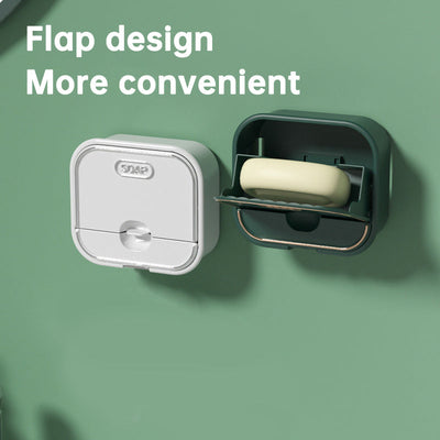 Wall Mounted Soap Storage Rack with Double Layer Drainage
