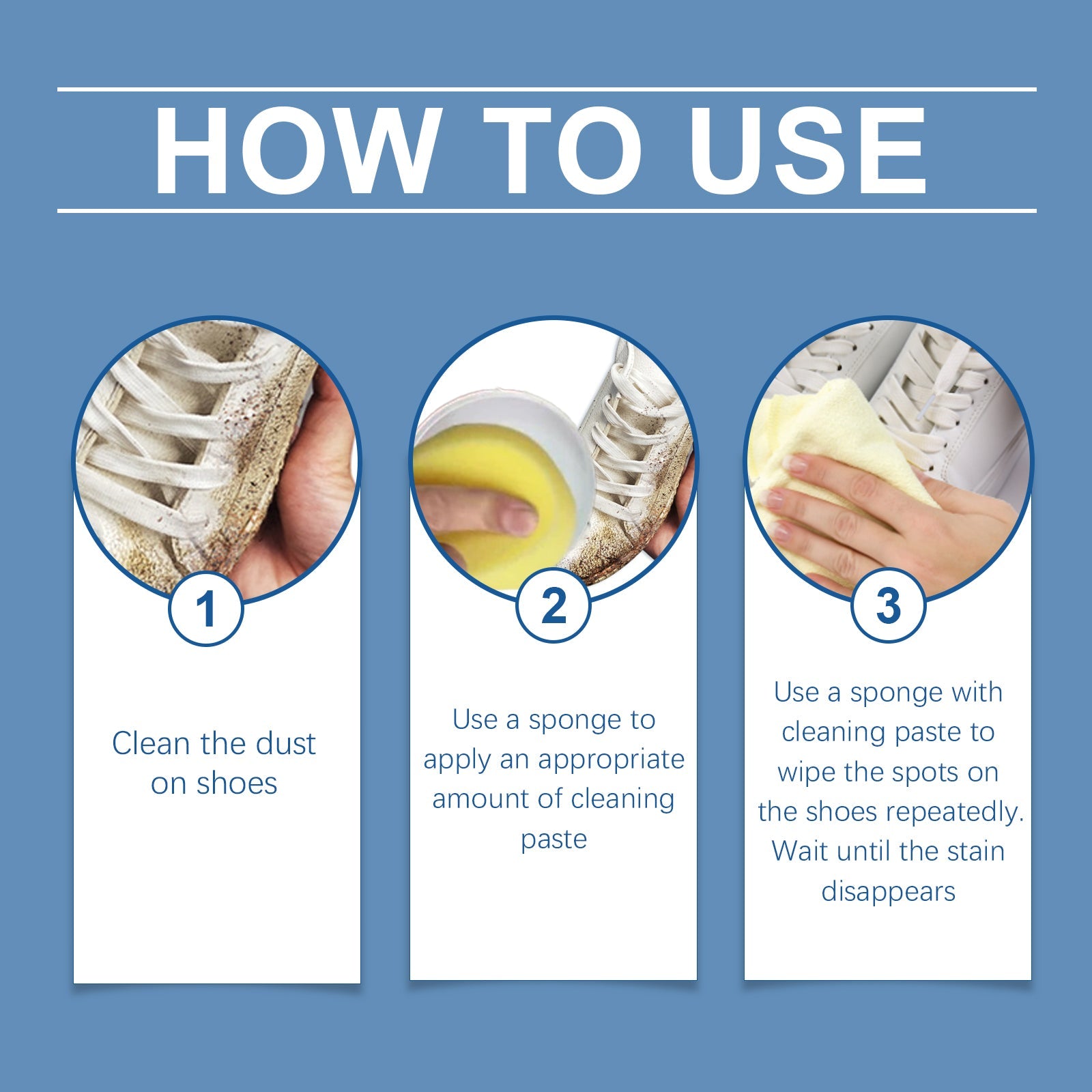 Small White Shoe Cleaning Cream Wash Free Upper To Remove Stains Bright White Multi-Functional Shoe Cleaning Cream - Korvel