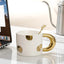 Mug en céramique électroplaqué élégant pour café et jus