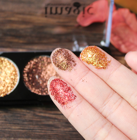IMAGIC Glitter Eye Shadow Palette Buy 3 Get 1 Gift 3pcs/set 5 Colors Glitters - Korvel