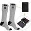 Calcetines eléctricos calefaccionables recargables para comodidad al aire libre