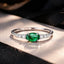 Elegant 925 Sterling Silver & Platinum Plated CZ Ring - Size 6.0