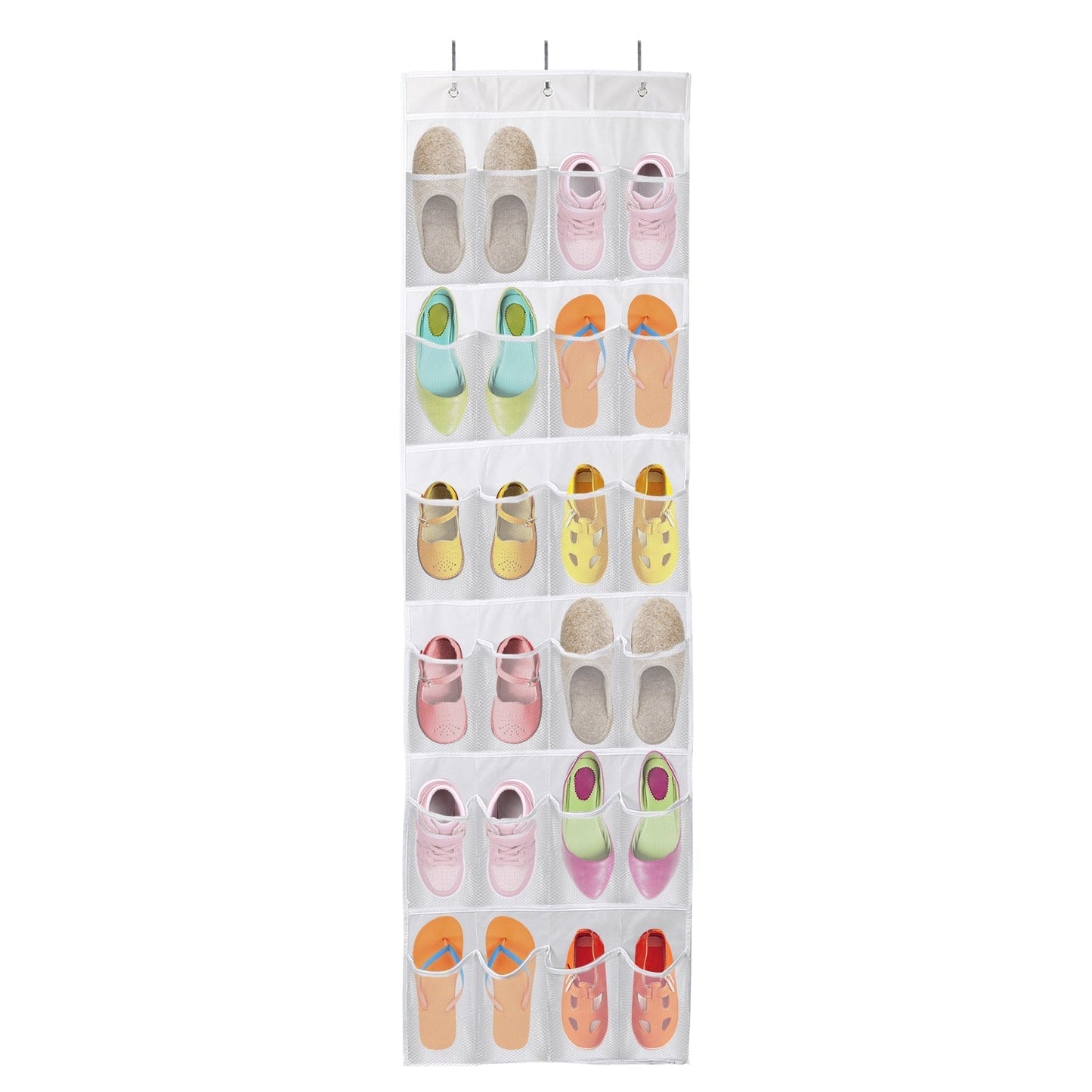 Over the Door 24-Pocket Shoe Rack Organizer