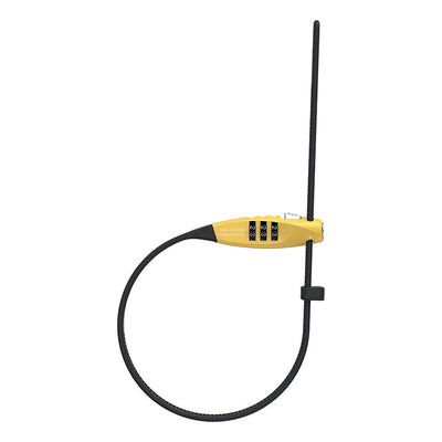 Abus Combiflex TravelGuard Cable Lock - 4mm x 45cm - Yellow