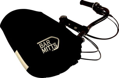 Bar Mitts Mustache Townie Pogie Handlebar Mittens - Black