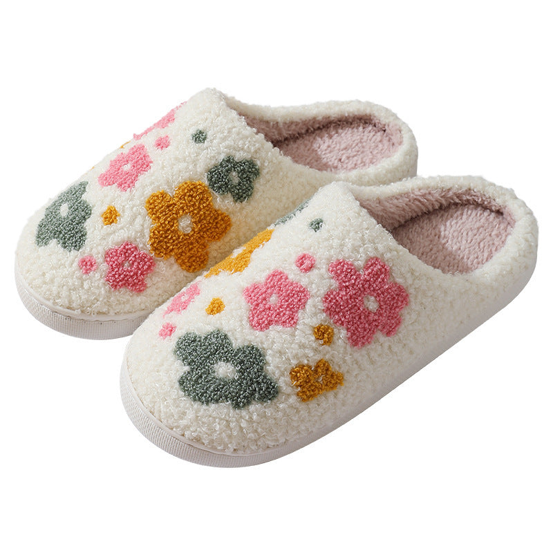 Colorful Floral Cotton Slippers for Cozy Comfort
