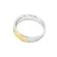 .02ct Bague de Mariage pour Homme en Argent Sterling et Or 14KT