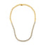 Collier Riviera en diamant cluster en or blanc 14K certifié IGI