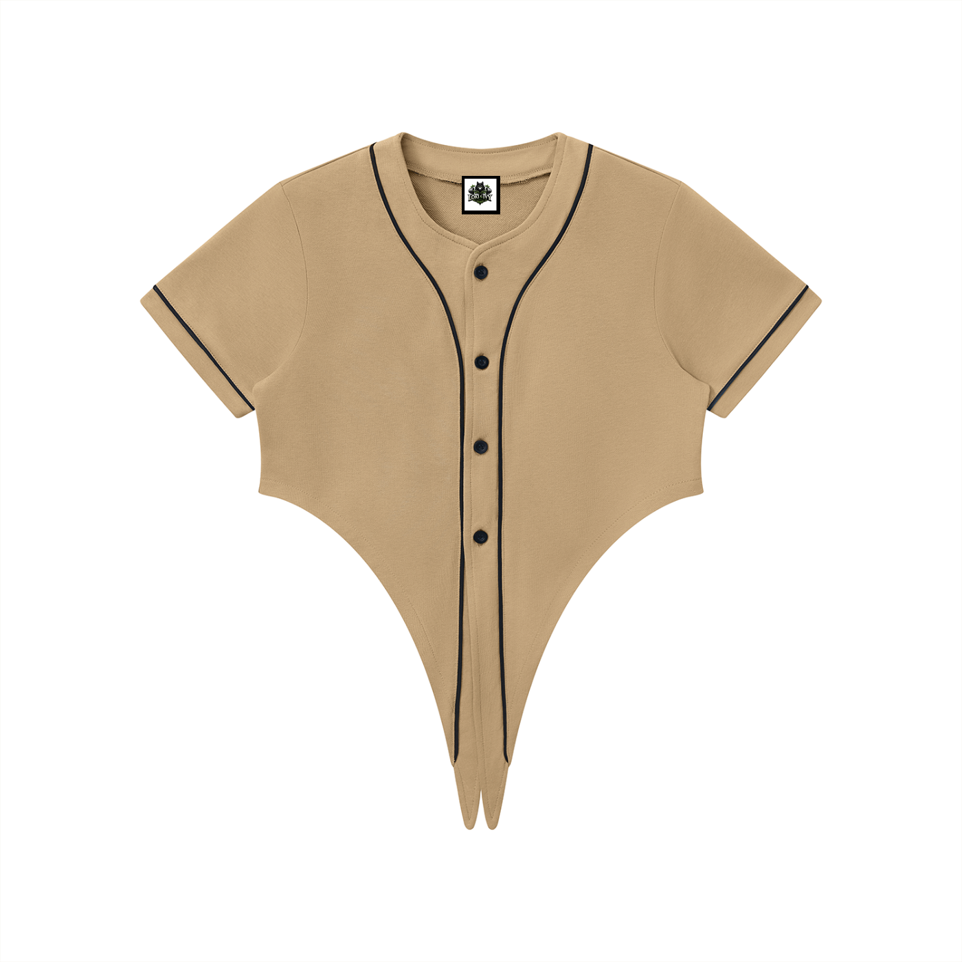 Jersey de béisbol con ribete para mujer Loki & Ivy