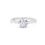 Bague de fiançailles solitaire en diamant cultivé en laboratoire en or blanc 14K - Taille 7