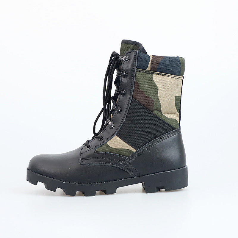 Bottes de randonnée désert en camouflage antidérapantes premium pour hommes