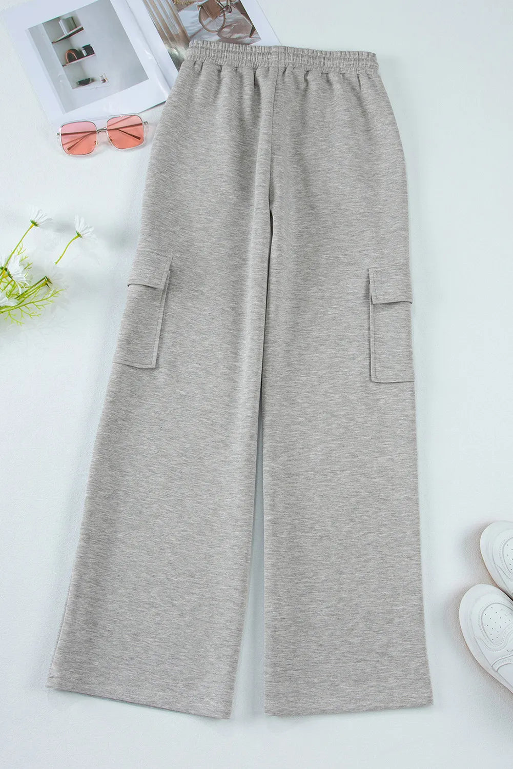 Pantalones Activos con Cuerda y Bolsillos