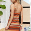 Chic Summer Striped V-Neck Mini Dress for Women – Bold, Fashion-Forward, and Effortlessly Stylish - Korvel