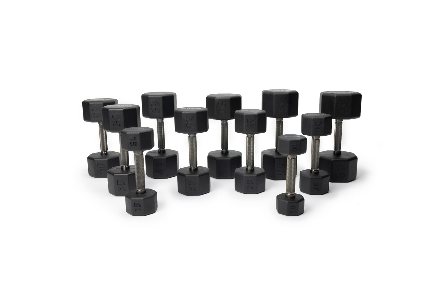 Premium Octo Rubber Dumbbell - Individual Unit - Korvel