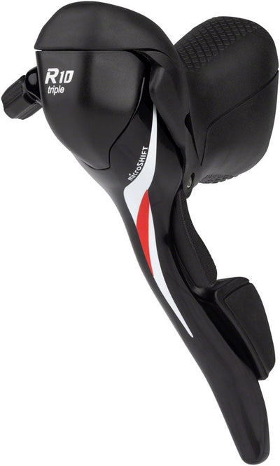 Palanca de Cambio Izquierda microSHIFT R10 para Manillar Drop - Compatible con Triple Shimano