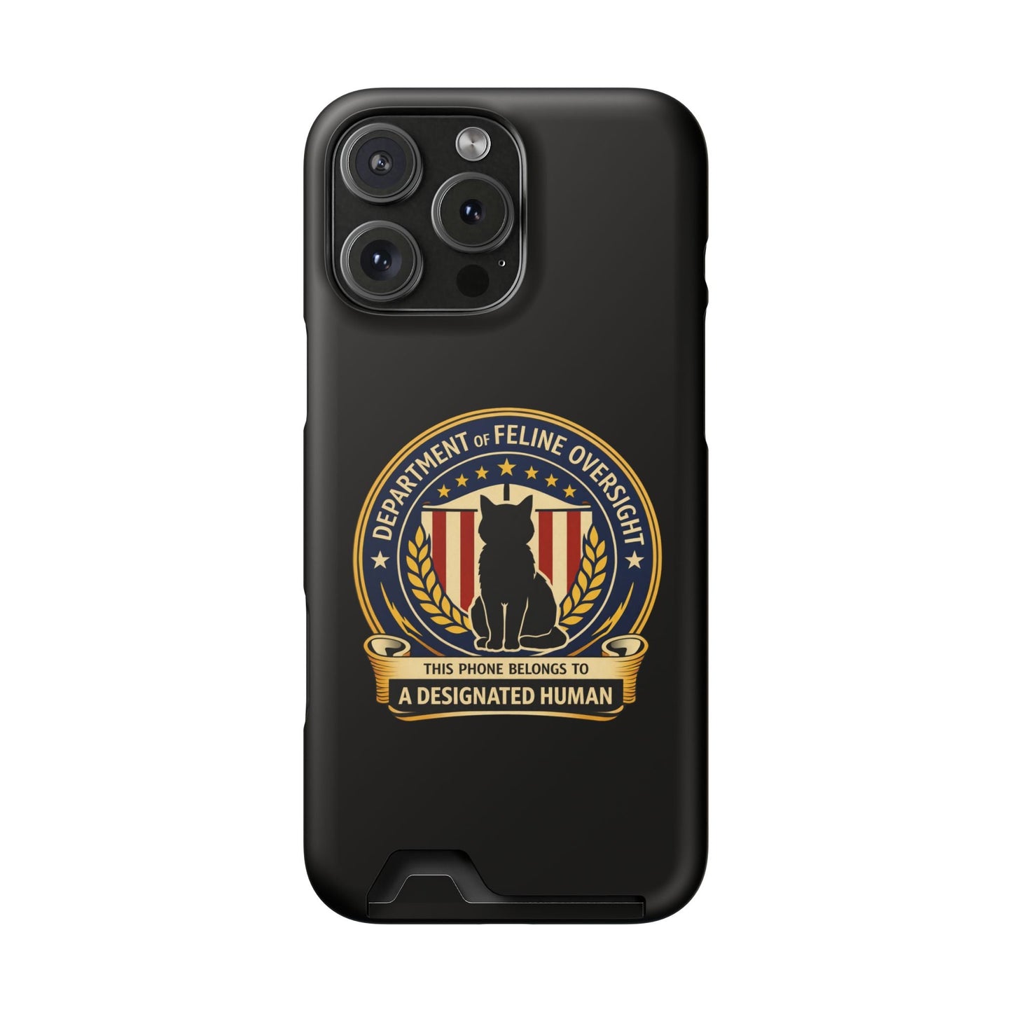 Department of Feline Oversight MagSafe iPhone Case - Designated Human Edition
