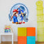 Sonic Mario Cartoon Wall Stickers for Kids' Rooms