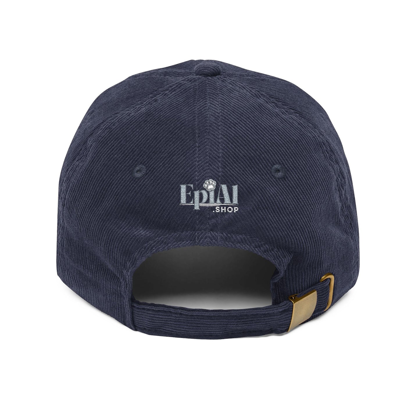 Still Here – Casquette en velours côtelé brodée de ruban lavande