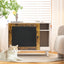 Litter Box Enclosure,Modern Hidden Cat Litter Box Enclosure Furniture with Scratching Pad for Living Room, White + vintage - Korvel