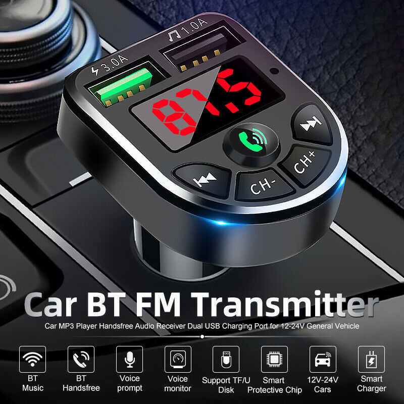 Premium Bluetooth FM Transmitter for Car Audio