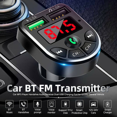 Premium Bluetooth FM Transmitter for Car Audio