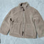 Manteau élégant d'hiver à col avec fermeture éclair et poches