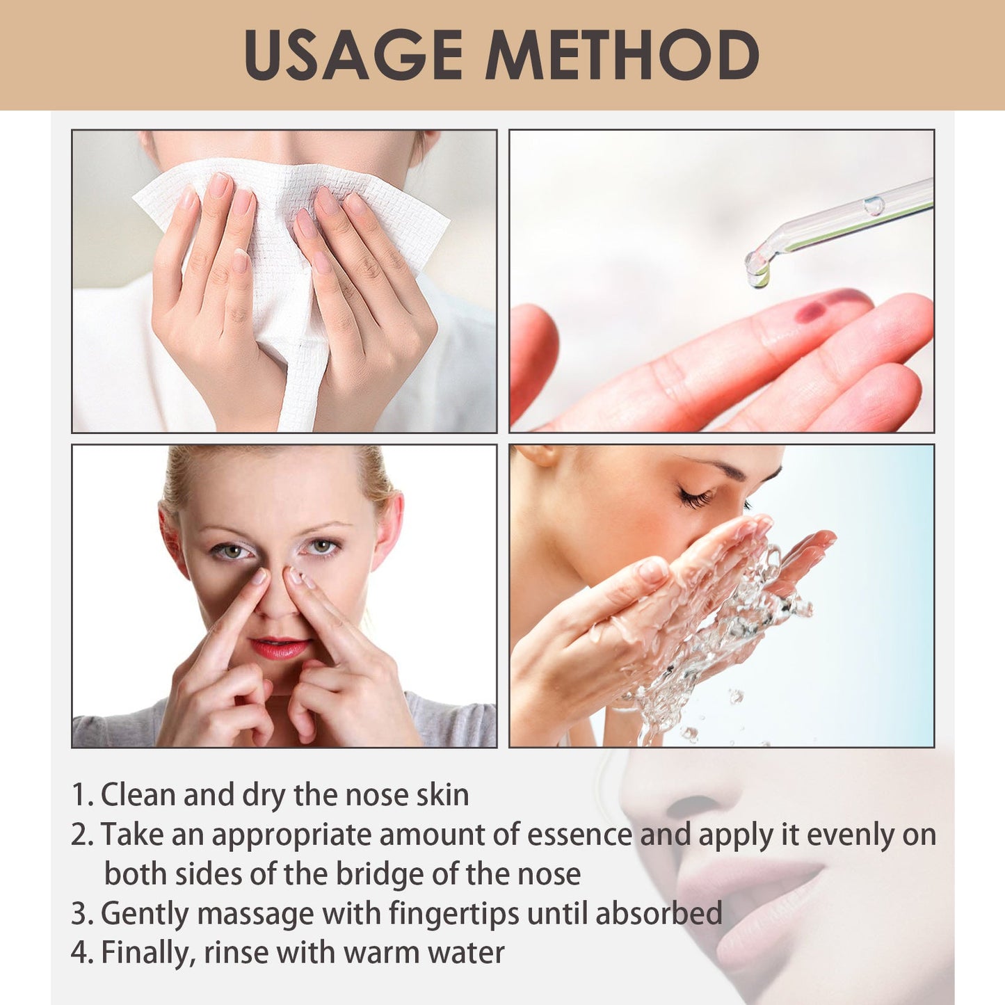 Nose Setting Serum, Nose Firming Massage Nose Straightening And Lifting Nose Bridge Beauty Nose Serum - Korvel