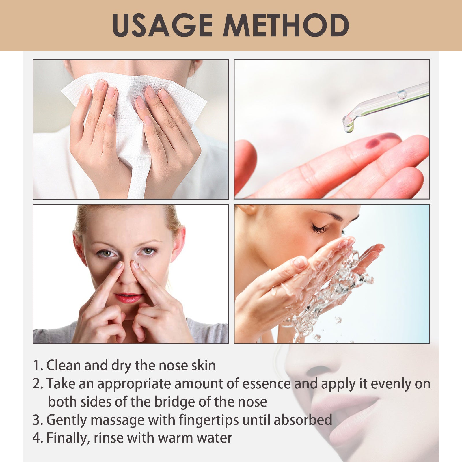 Nose Setting Serum, Nose Firming Massage Nose Straightening And Lifting Nose Bridge Beauty Nose Serum - Korvel