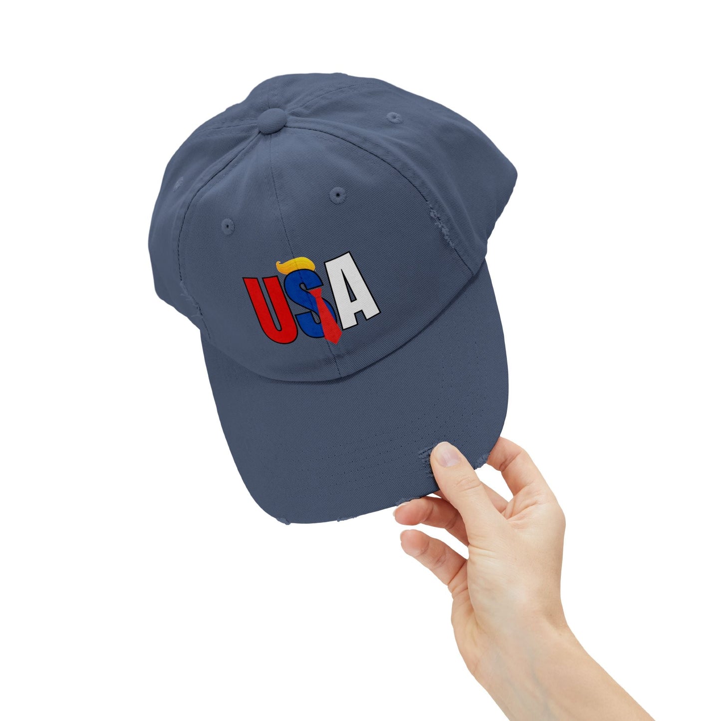 Gorra Unisex Tendencia Distressed USA