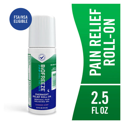 Biofreeze Menthol Overnight Roll-On - Lavender Scent (2.5 fl oz)