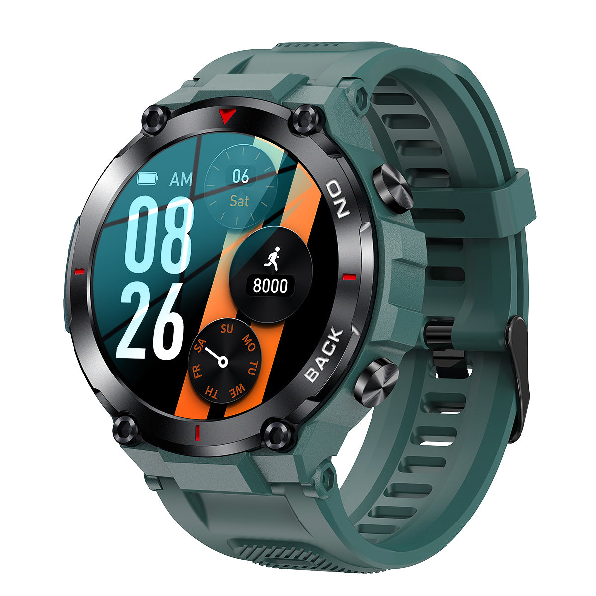 K37 smart watch GPS positioning exercise health heart rate monitoring female physiological cycle reminder - Korvel