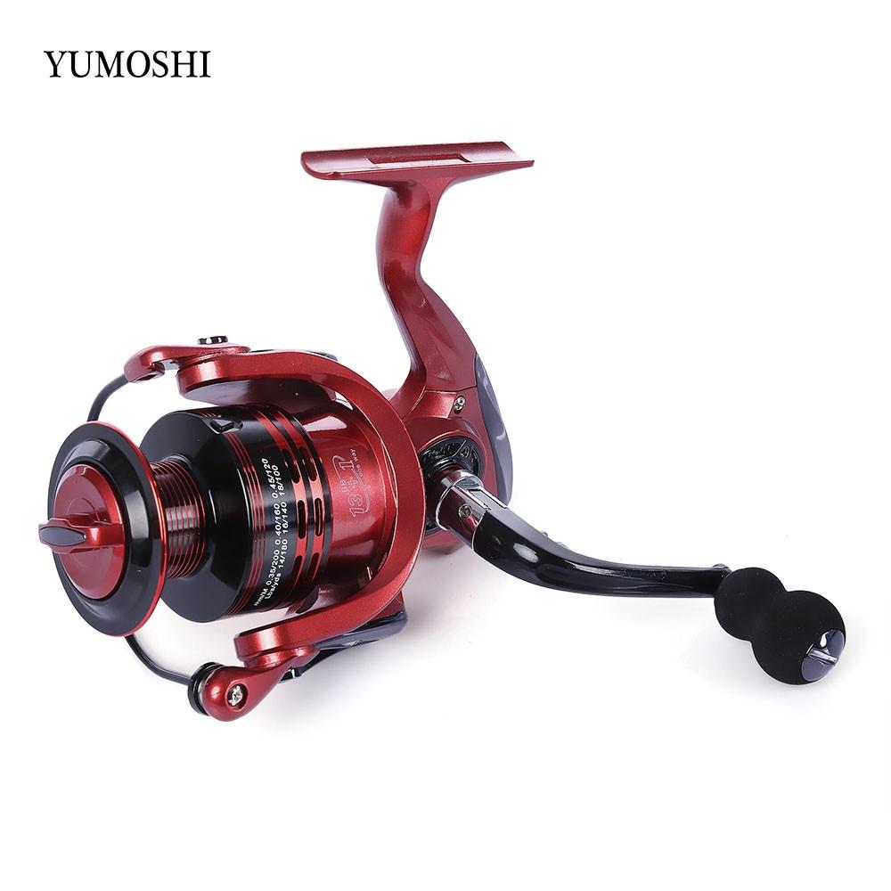 YUMOSHI Full Metal Spinning Fishing Reel with Aluminum Spool