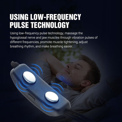 Intelligent Throat Pulse Stop Snoring Device Sleep Instrument Electric Stop Snoring Device Snoring Corrector - Korvel