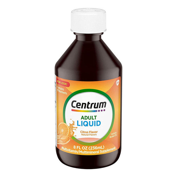 Supplément multivitaminé liquide Centrum - Saveur agrumes, 8 oz