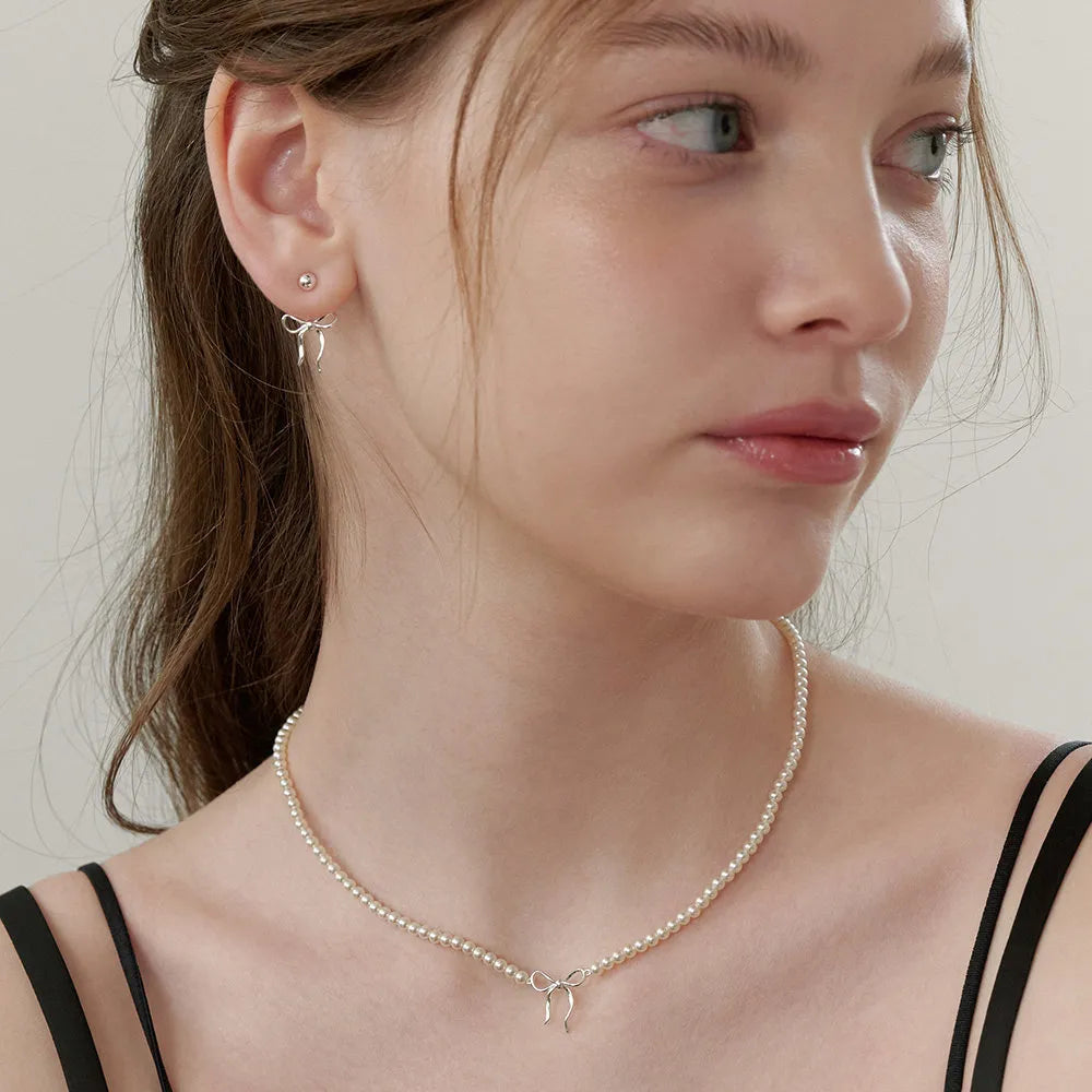 Collar de Lazo de Perlas de Cobre