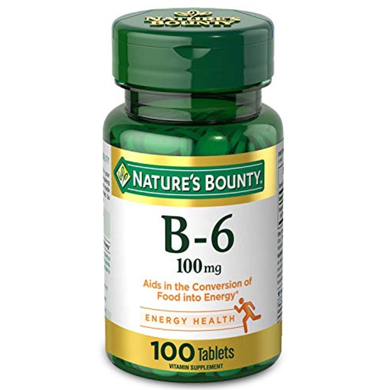 Nature's Bounty Vitamin B6, 100 Mg Tablets