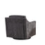 Fauteuil pivotant large avec coussin doux - Fauteuil moderne gris
