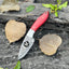 Custom Damascus Steel Fixed Blade Pocket Knife - Ideal for Hunting - Korvel