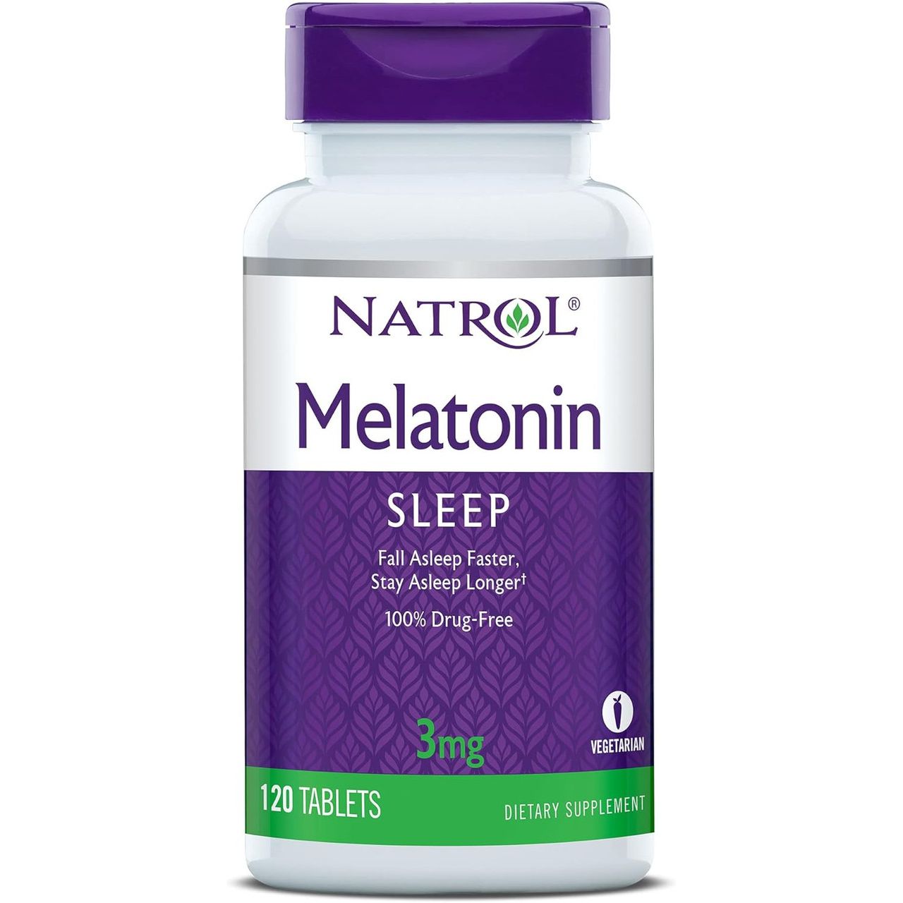 Natrol® Melatonin – 3 mg (120 Comprimés Végétariens)