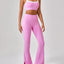 Conjunto de Ropa Deportiva de Tirantes para Mujer con Color Contrastante
