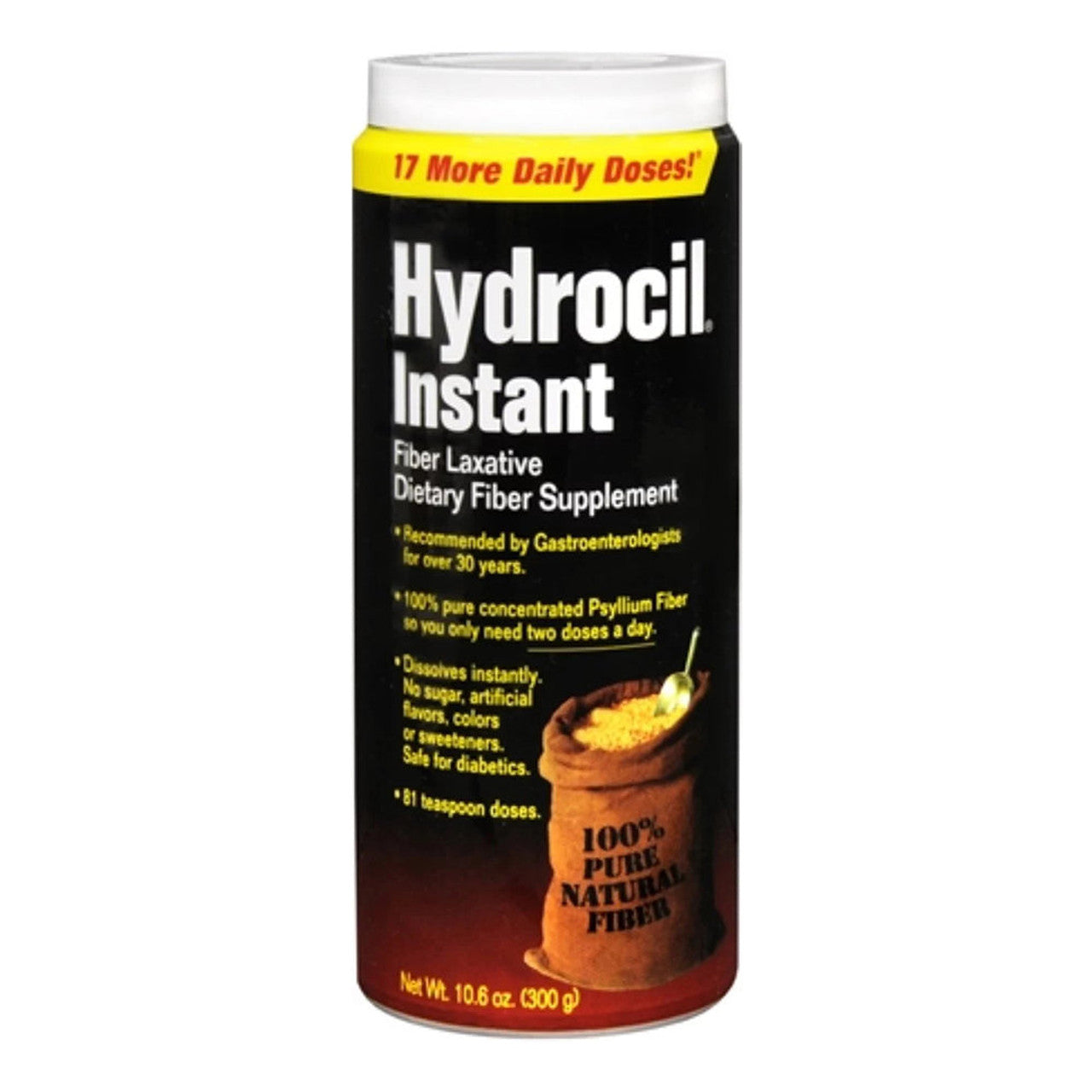 Supplément de fibres alimentaires instantané Hydrocil, 10,6 oz