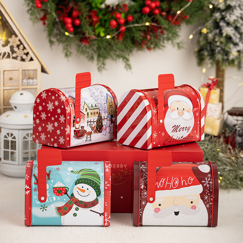 New Christmas decoration products, Christmas mailbox, tin box, gift box, candy box, gift box, ornament - Korvel