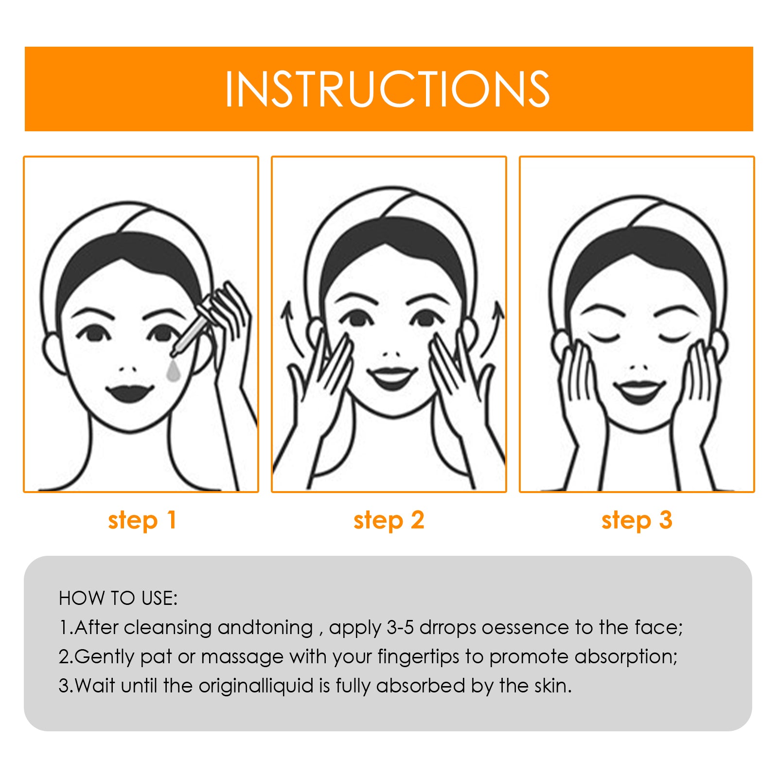 Turmeric Essential Oil Skin Firming Skin Care Gentle Care Moisturizing Facial Essential Oil - Korvel