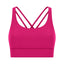 Cross back yoga bra brushed bare high-strength shock-absorbing gathering sports vest for women - Korvel