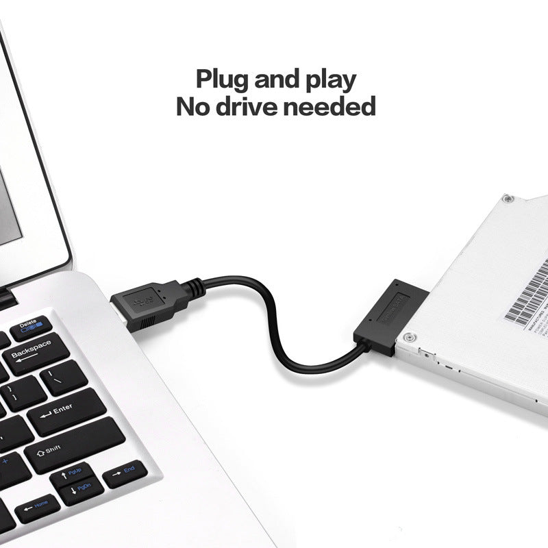 USB 2.0 SATA Adapter Cable for Notebook Optical Drives