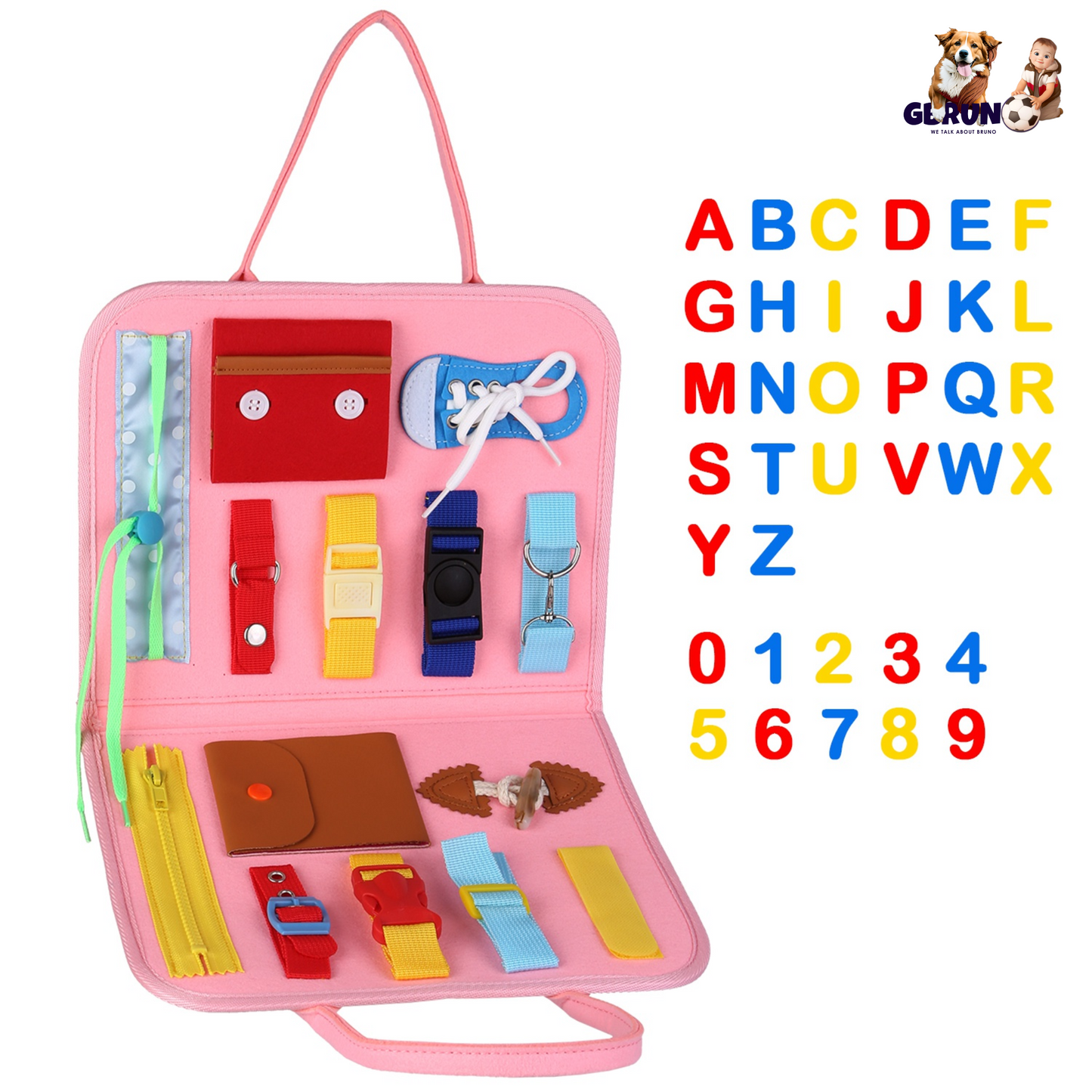 Tablero de Actividades para Niños - Juguete Educativo Montessori para Edades de 1 a 6 Años